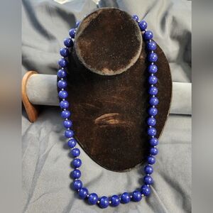 Chic Royal Blue Beaded Necklace